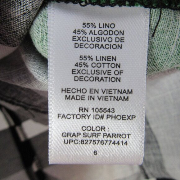 Derek Lam Abstract Linen Sheath Dress Brown Gray Striped Womens 6 - Picture 5 of 7